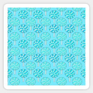 Blue Lollipops Sticker